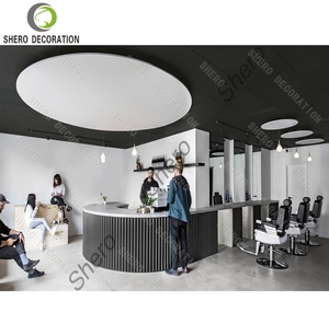 Diseño minimalista para barbería, estación de espejo personalizada y duradera para peluquería, gabinetes de exhibición para salón, muebles de barbería en venta - Product Image 6