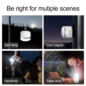 Đèn Làm Việc Cầm Tay Đèn <span class=keywords><strong>Led</strong></span> Cắm Trại Sạc Được Cho Đầu Ra Lều 1 Đầu Vào Pin Dự Phòng Di Động Ngoài Trời Đèn Lồng Tối Thiểu - Product Image 4