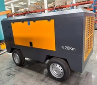 Compresseur d'air industriel remorquable avec moteur diesel pour applications de forage