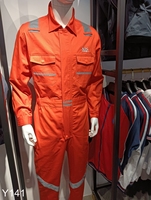 Combinaison pilote en coton pour hommes Combinaison ignifuge à manches longues unisexe Vente en gros uniforme de mécanicien d'usine