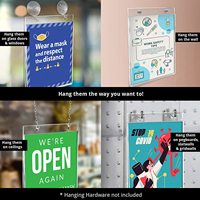 Vente flash : Porte-panneau en acrylique transparent 6*4 pouces, cadre photo mural avec vis