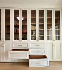 Modern French Style Study Room Furniture Set Customized <b>Bookcase</b> Latest Study Room Cabinet - Product Image 6