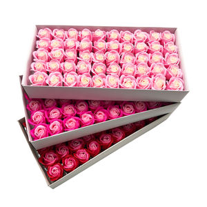 San valentino Bouquet che fa materiali fioraio fornisce decorazioni rosa colorata con tre colori sovrapposti a fiori di sapone - Product Image 2