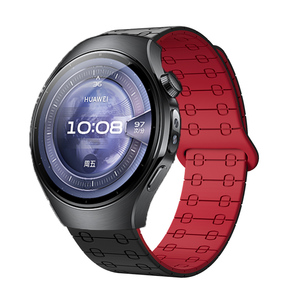 สายนาฬิกาซิลิโคนแม่เหล็กแข็งแรงสองสีสำหรับนาฬิกาหัวเว่ย5 46มม. อเนกประสงค์22มม. สายกีฬาสำหรับ GT5 Pro 45มม. GT4 <span class=keywords><strong>Gt2e</strong></span> - Product Image 1