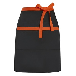 Khách Sạn Nhà Hàng Đồng Phục Nửa Eo Tạp dề Khaki Màu Xanh Lá Cây Màu Xanh Làm Việc Tạp dề Biểu Tượng Tùy Chỉnh Bồi Bàn Đồng Phục Tạp dề Với Hai Túi - Product Image 2