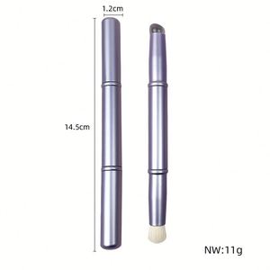 แปรงทาปากซิลิโคนสองหัวแบบขายส่งพร้อมโลโก้สั่งทำ สำหรับคอนซีลเลอร์รอบดวงตาและตกแต่งเล็บ ใช้ได้กับลิปสติกและลิปกลอส - Product Image 6