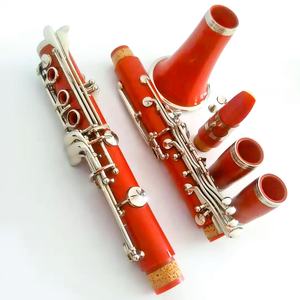คลาริเน็ต BB ชุบนิกเกิลหลากสีพร้อมปุ่ม17ปุ่มสำหรับการแสดงบนเวที - Product Image 4