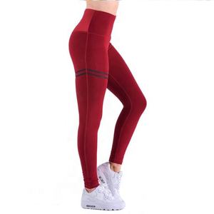 Leggings de Spandex/Poliéster de Cintura Alta con Control de Abdomen y Bolsillos, en Varios Colores, para Mujer, Ideales para Deportes, Entrenamiento, Gimnasio y Yoga - Product Image 1