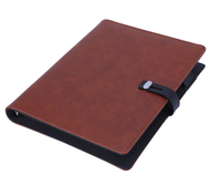 Nouveau Produit 2026 – Carnet de Notes en Cuir PU Personnalisé avec Batterie Externe et 3 Câbles Intégrés, Lampe Incluse, Idéal pour la Promotion (Vente en Gros)