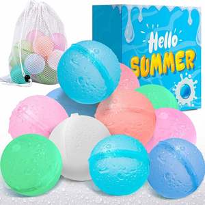 Colorful Summer Silicone Self-Sealing Anime Style Folding Digital Printing Water Ball <b>Balloon</b> Cute Reusable Gift for Parties - Product Image 2