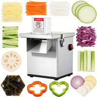 200W 220V Geluidsarme Commerciële Groentehakker Elektrische Snijder/Schaaf/Groentesnijder Aardappel Fruit Catering