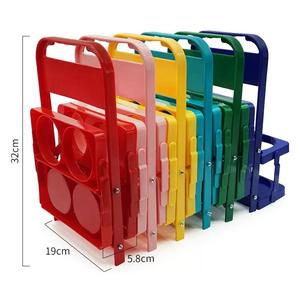 Portador de Bebidas Plegable Personalizable, Rectangular, de Plástico, Moderno, para 6 Botellas de Vino, Enfriador de Hielo Portátil - Product Image 5