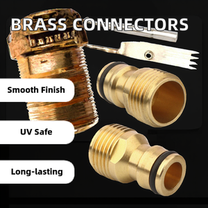 Raccords de tuyauterie en laiton avec filetage BSP NPT, traitement de surface lisse, acier au carbone, connexion mâle-femelle pour applications d'eau et de gaz - Product Image 2