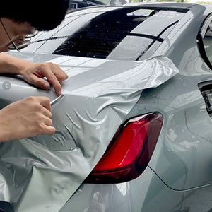 PVC brillant PET voiture emballage vinyle haute qualité noir mat Auto autocollants pour Chrome voiture Wrap vinyle changement de couleur - Product Image 3