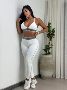 Completo Sportivo Estivo da Donna in Due Pezzi, Tuta da Ginnastica alla <span class=keywords><strong>Moda</strong></span>, Set Yoga Aloes Heartthrob - Product Image 4