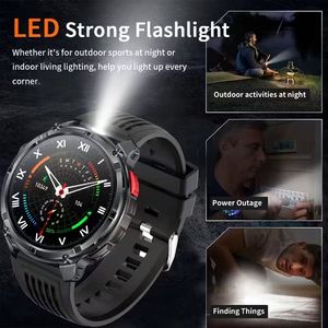 Montre connectée pour homme HT33 2026 avec appel Bluetooth, batterie grande capacité 1100 mAh, suivi sportif et santé, OEM/ODM, montre intelligente d'extérieur - Product Image 4