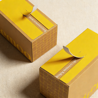 Boîtes d'expédition en papier kraft auto-adhésives personnalisées avec inserts d'envoi à fermeture éclair et languettes à ouverture facile