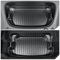 Organisateur de coffre avant et arrière compatible avec Tesla Model Y 2025 - Boîte de rangement pour voiture Tesla, accessoires intérieurs