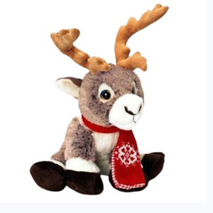 Noël rennes en peluche jouet animal doux peluche <span class=keywords><strong>caribou</strong></span> animaux décoration fournitures - Product Image 1