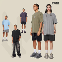 T-shirt rétro des années 90 à imprimé en relief pour homme, logo en relief surdimensionné, streetwear décontracté, t-shirt en coton personnalisable