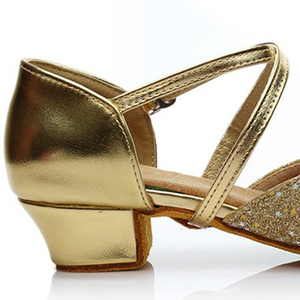 Nuevos Zapatos de Baile Latino para Niñas con Purpurina de PU, Suela de Gamuza Suave, Zapatos de Baile de 3.5cm para Niñas, Zapatos de Baile de Salón para Niñas <span class=keywords><strong>Cha</strong></span>-<span class=keywords><strong>cha</strong></span> - Product Image 5