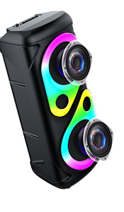 Enceinte Bluetooth portable prête à être expédiée, double haut-parleur de 4 pouces, caixa de som puissante avec éclairage LED RVB, best-seller - Product Image 2