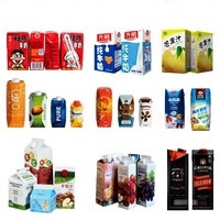 SKYONE rouleau Film tasse remplissage scellage Machine automatique linéaire en plastique fabrication bulle lait thé Machine automatique jus Automat
