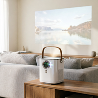 Nouveau mini projecteur intelligent H1 Android 9.0 avec WiFi 5G, écran LCD portable pour ordinateur portable, smartphone, projecteur pour la maison