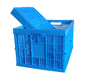 Lớn Nhựa Có Thể Gập Lại <span class=keywords><strong>Crate</strong></span> huyệt Ráp Trái Cây Rau Lưu Trữ Bin Tái Chế Trứng Thịt Gạo Hạt Giống Hộp Giỏ <span class=keywords><strong>Stackable</strong></span> - Product Image 4