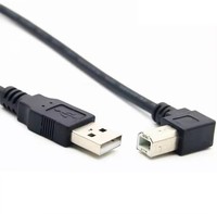 Kabel Printer USB tipe B ke Pria, earphone logam tembaga murni pengisian cepat 3A buatan pabrik kualitas tinggi 1m 2m 3m untuk komputer