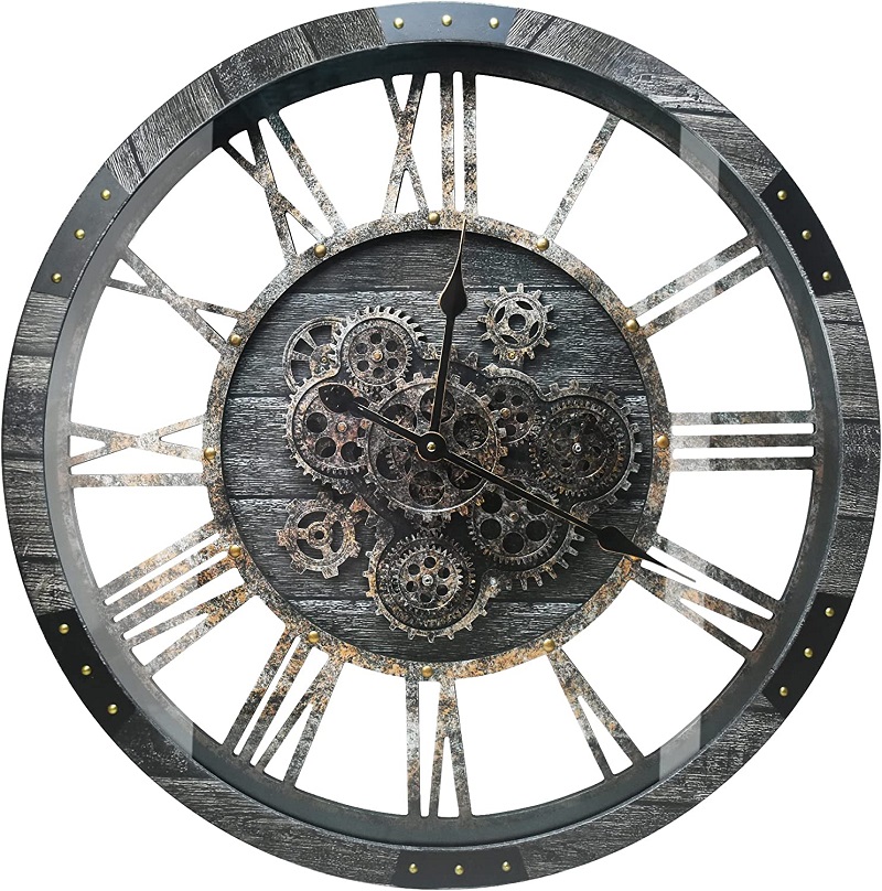Engrenages en bois-bronze gris carbone