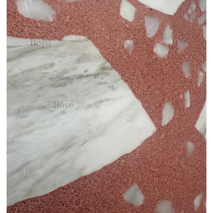 <span class=keywords><strong>Carreaux</strong></span> <span class=keywords><strong>de</strong></span> terrazzo rose en quartz coloré Look Stone 600x600, nouveau design, finition mate - Product Image 4