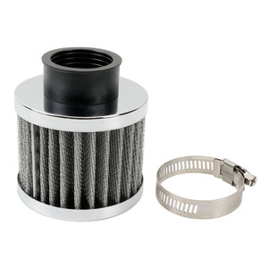 Air Filter 35mm Black And <b>Silver</b> For Car Modification With Clamp Included - Product Image 1
