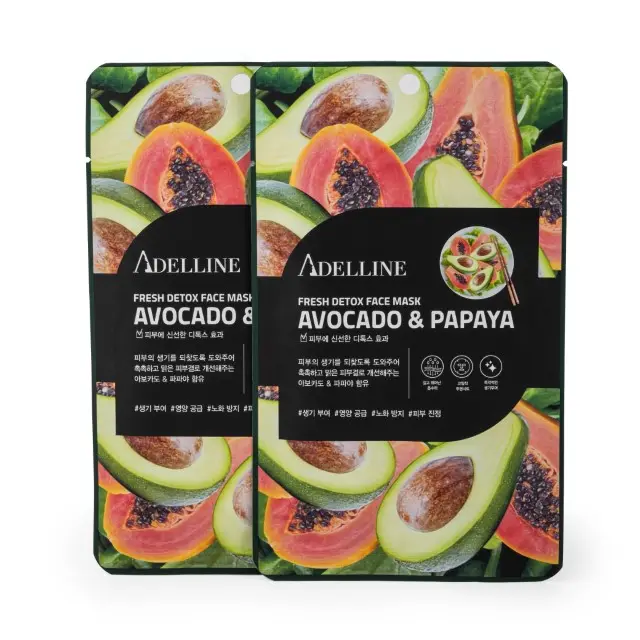 Excellent Offer Fresh Detox Face-Mask Avocado And Papaya Skin Care Product With Skin Revitalizer