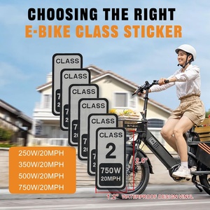 전기 자전거용 스티커 클래스 2 라벨 방수 배터리 식별 데칼 전기 자전거 식별용 - Product Image 4