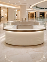 Vitrine à bijoux en verre haute transparence sur mesure avec éclairage LED pour centres commerciaux et magasins de détail