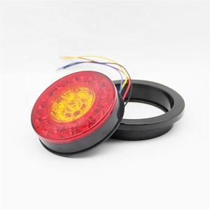 Luces Traseras LED de 21 LED de Doble Color con Anillo de Goma, Luces Traseras Redondas de 4 Pulgadas, Luz Trasera para Automóvil, Luz de Giro, Luz de Reversa para RV, Remolque, Camión - Product Image 2