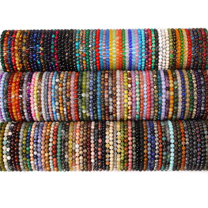 Pulsera de Cuentas Elásticas Hechas a Mano con Piedras Preciosas Naturales Genuinas, Cristal Curativo, para Hombre y Mujer - Product Image 1