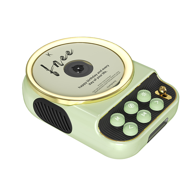 OEM/ODM Original Factory Retro Design Portable 10W Stereo CD Player Speaker with HD Screen Display