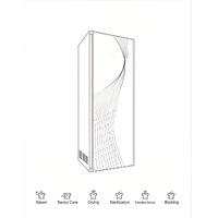 Nettoyeur vapeur pour vêtements à commande tactile noir intégré/de type indépendant de 60 cm