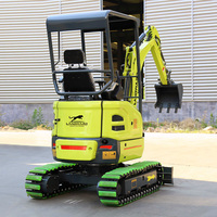 Mini-excavatrice multifonctionnelle de 1,7 tonne, livraison gratuite, moteur diesel CE Euro 5, excavatrice agricole, neuve ou d'occasion, excavatrice à chenilles