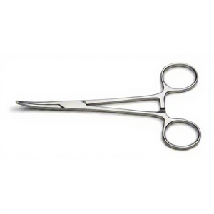 Pinzas Kelly de Acero Inoxidable de la Mejor Calidad, con Fuente de Alimentación Manual, 15.5 cm, Rectas y Curvas, Instrumentos Quirúrgicos Básicos - Product Image 3