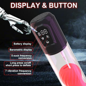 Männlicher Mastur bator Sexspielzeug Penis Booster Sucker Enhancer Stretching Training <span class=keywords><strong>Massage</strong></span> gerät mit Flugzeug becher und Vakuumpumpe - Product Image 3