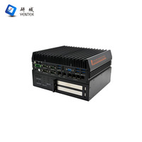 PC industriel 6 GbE LAN 4 PoE Intel LGA1151 4 ports RS232 COM 2 PCIe, large plage de tension 9-36V DC, montage sur rail DIN pour NVR, pare-feu, IA et réseau périphérique