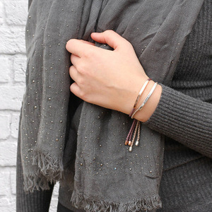Moda gioielli <span class=keywords><strong>in</strong></span> <span class=keywords><strong>argento</strong></span> bar inciso <span class=keywords><strong>nome</strong></span> personalizzato braccialetto di corda <span class=keywords><strong>con</strong></span> perline braccialetto registrabile per le donne - Product Image 4