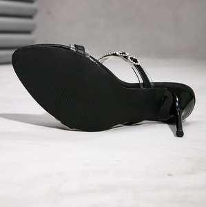 2025 Rhinestone Designer Women <b>Mule</b> Thin Heels Sandals Slides Party Shoes New Summer <b>Slippers</b> - Product Image 3