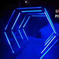Tube LED Pixel RGB DMX étanche IP65 avec CRI 90 élevé et contrôle dimmable pour Noël, mariages et événements festifs