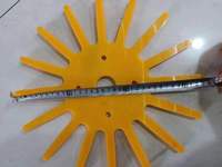 Usine personnalisée 70A-95A polyuréthane doigt roue rouleau PU étoile roue pour accessoires coupe-herbe