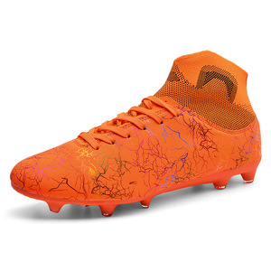 <span class=keywords><strong>Botas</strong></span> de <span class=keywords><strong>Fútbol</strong></span> Unisex de Caña Alta, Sintéticas <span class=keywords><strong>AG</strong></span>, Tacos Largos TF Moldeados, Zapatos de Entrenamiento para Adultos, <span class=keywords><strong>Césped</strong></span> <span class=keywords><strong>Artificial</strong></span>, Forro de Malla Transpirable - Product Image 5