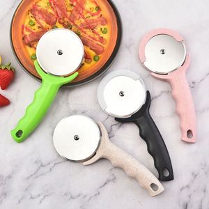 Rouleau à pâtisserie en acier inoxydable avec manchon de protection, outil de cuisson DIY pour pizza, spatule à roulettes, coupe-tarte à mailles - Product Image 2